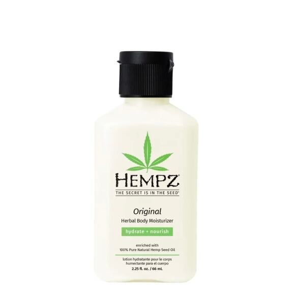 Hempz 2.25 fl oz Travel-Size Original Herbal Body Moisturizer Banana Scent b1 - Picture 1 of 8